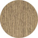 Round Abstract Brown Contemporary Rug, con2768brn