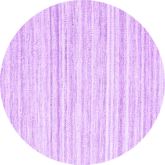 Round Solid Purple Modern Rug, con2769pur