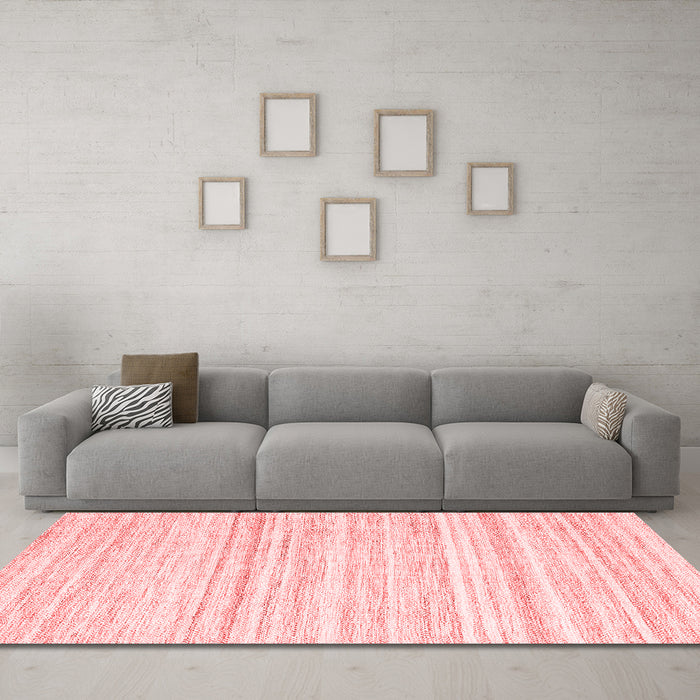 Modern Red Washable Rugs