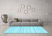 Machine Washable Solid Light Blue Modern Rug in a Living Room, wshcon2769lblu