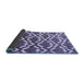 Sideview of Abstract Blue Contemporary Rug, con276blu