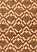 Machine Washable Abstract Brown Contemporary Rug, wshcon276brn