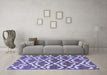 Machine Washable Abstract Blue Contemporary Rug in a Living Room, wshcon276blu