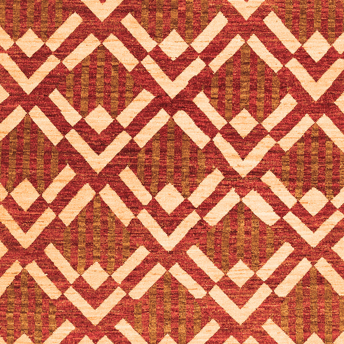 Abstract Orange Contemporary Rug, con276org