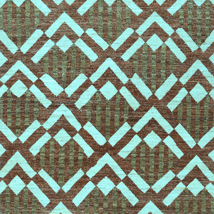 Machine Washable Abstract Light Blue Contemporary Rug, wshcon276lblu