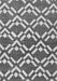 Serging Thickness of Machine Washable Abstract Gray Contemporary Rug, wshcon276gry