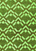 Serging Thickness of Machine Washable Abstract Green Contemporary Area Rugs, wshcon276grn