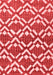 Abstract Red Contemporary Area Rugs