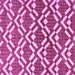 Square Machine Washable Abstract Purple Contemporary Area Rugs, wshcon276pur