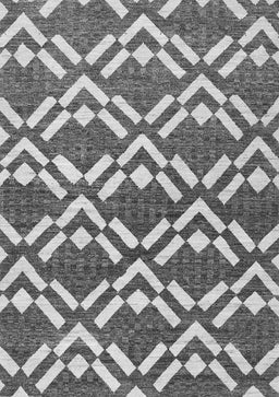 Abstract Gray Contemporary Rug, con276gry