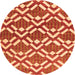 Machine Washable Abstract Orange Contemporary Area Rugs, wshcon276org