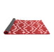 Abstract Red Contemporary Area Rugs