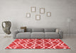 Contemporary Red Washable Rugs