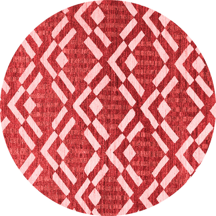 Machine Washable Abstract Red Contemporary Rug, wshcon276red