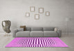 Machine Washable Abstract Pink Contemporary Rug in a Living Room, wshcon2770pnk