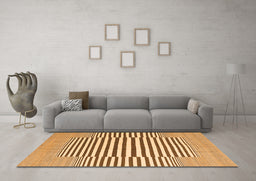 Machine Washable Abstract Orange Contemporary Area Rugs in a Living Room, wshcon2770org