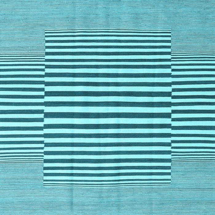 Square Machine Washable Abstract Light Blue Contemporary Rug, wshcon2770lblu