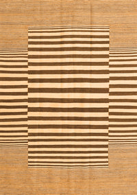 Abstract Orange Contemporary Rug, con2770org