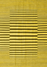 Abstract Yellow Contemporary Rug, con2770yw