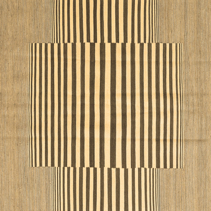 Square Abstract Brown Contemporary Rug, con2770brn