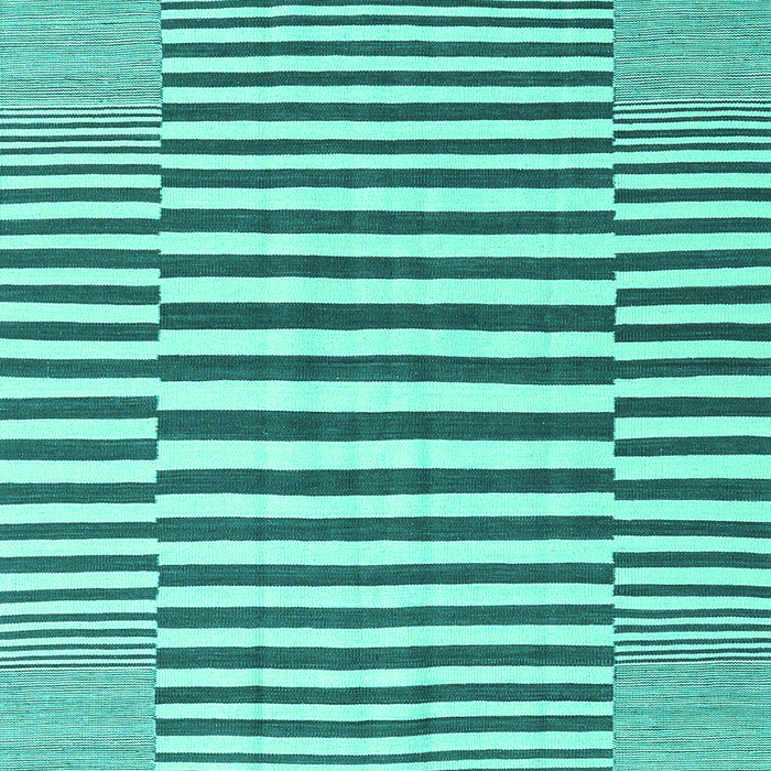 Machine Washable Abstract Turquoise Contemporary Area Rugs, wshcon2770turq
