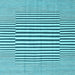 Square Abstract Light Blue Contemporary Rug, con2770lblu