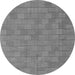 Square Abstract Gray Contemporary Rug, con2771gry