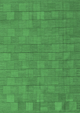 Abstract Emerald Green Contemporary Rug, con2771emgrn
