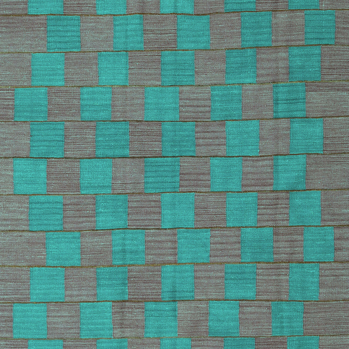 Abstract Turquoise Contemporary Rug, con2771turq
