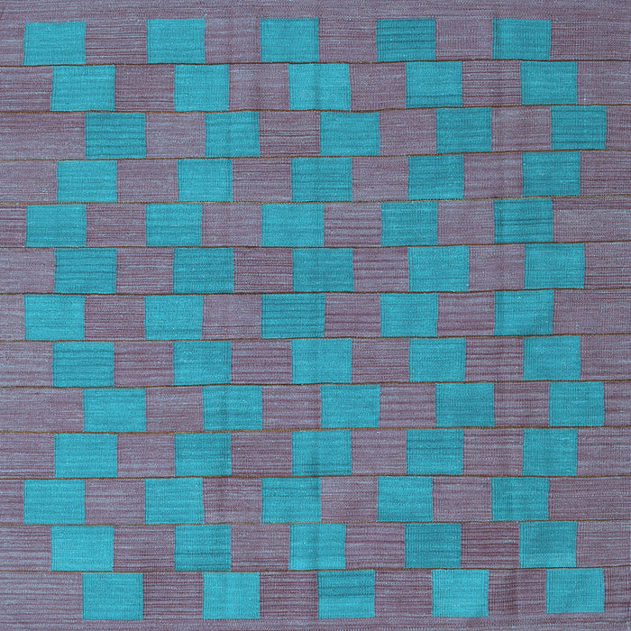 Square Machine Washable Abstract Light Blue Contemporary Rug, wshcon2771lblu