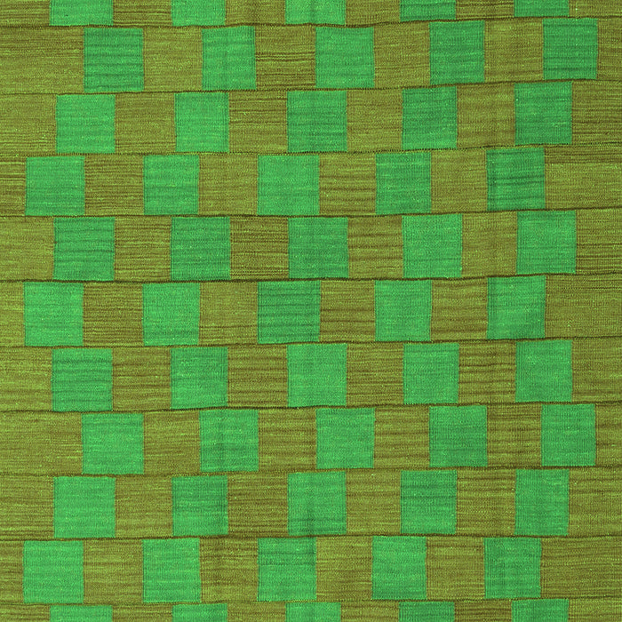 Abstract Green Contemporary Rug, con2771grn
