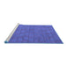 Sideview of Machine Washable Abstract Blue Contemporary Rug, wshcon2771blu