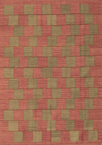 Abstract Brown Contemporary Rug, con2771brn