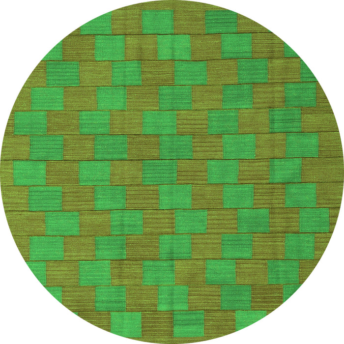 Machine Washable Abstract Green Contemporary Area Rugs, wshcon2771grn
