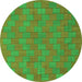 Machine Washable Abstract Green Contemporary Area Rugs, wshcon2771grn