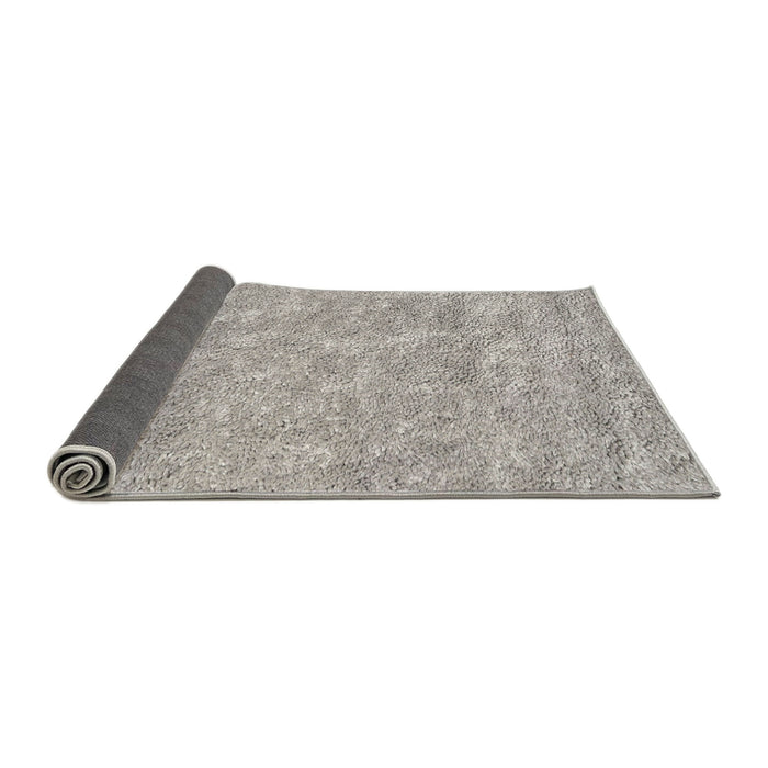 Thickness of Contemporary Pale Silver Gray Modern Rug, con2772
