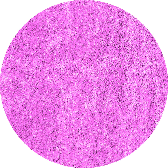 Round Abstract Pink Contemporary Rug, con2772pnk