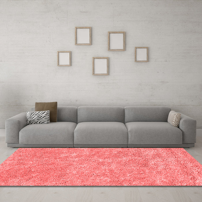 Contemporary Red Washable Rugs