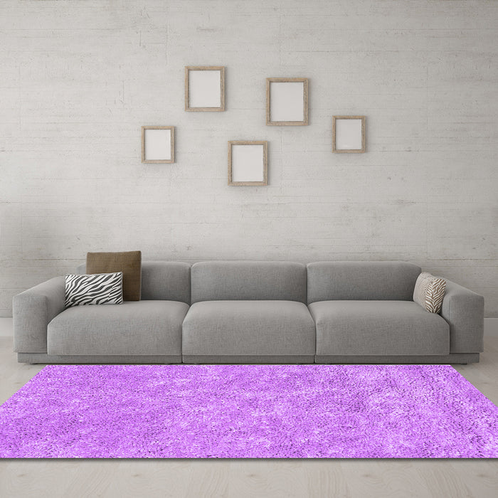 Machine Washable Abstract Purple Contemporary Area Rugs in a Living Room, wshcon2772pur
