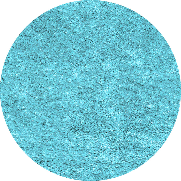 Round Machine Washable Abstract Light Blue Contemporary Rug, wshcon2772lblu
