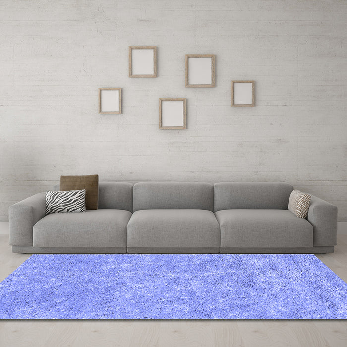 Machine Washable Abstract Blue Contemporary Rug in a Living Room, wshcon2772blu