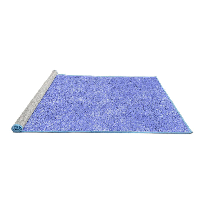 Sideview of Machine Washable Abstract Blue Contemporary Rug, wshcon2772blu