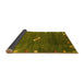 Sideview of Abstract Yellow Contemporary Rug, con2773yw