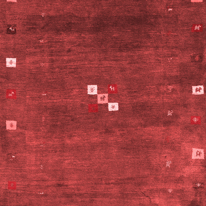 Abstract Red Contemporary Area Rugs