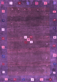 Abstract Purple Contemporary Rug, con2773pur