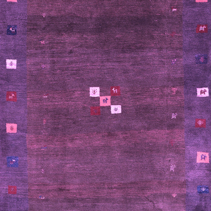 Abstract Purple Contemporary Rug, con2773pur