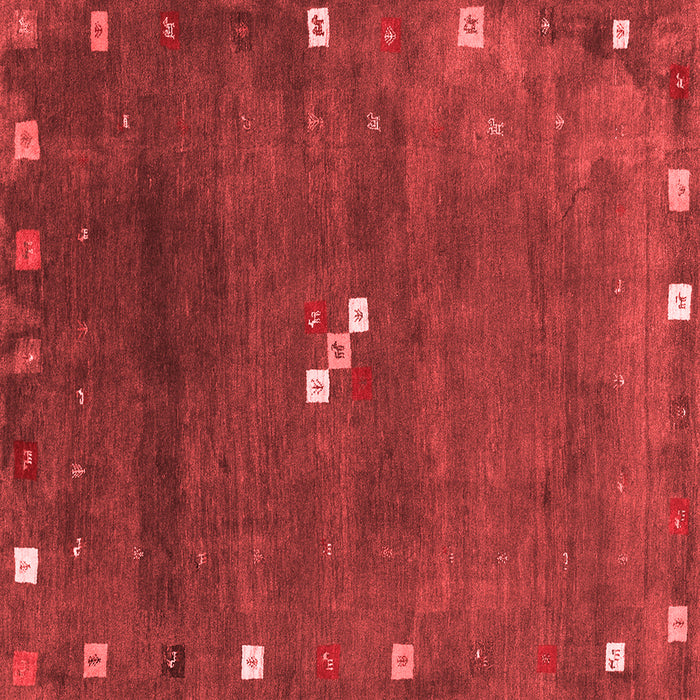 Machine Washable Abstract Red Contemporary Rug, wshcon2773red