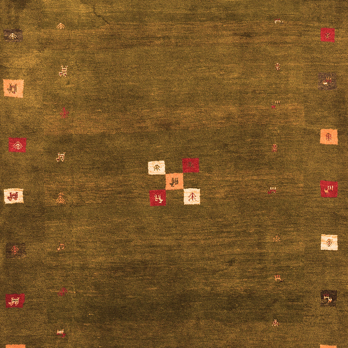 Abstract Orange Contemporary Rug, con2773org