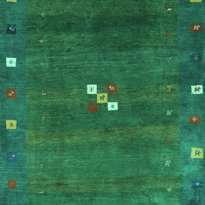 Abstract Turquoise Contemporary Rug, con2773turq