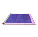 Sideview of Machine Washable Abstract Purple Contemporary Area Rugs, wshcon2774pur